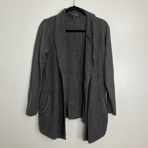 Barefoot Dreams Cozychic Lite Cardigan Pockets Sweater Dark Gray Style 485 M‎